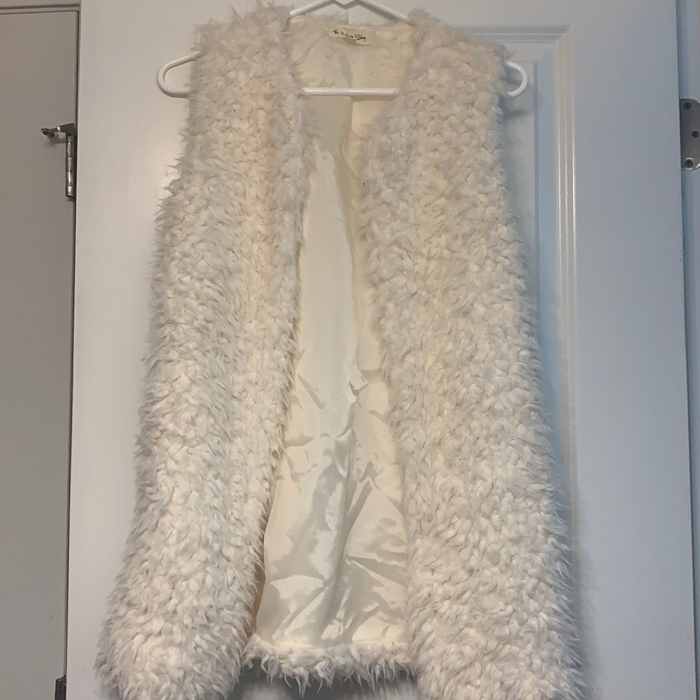 The Vintage shop boutique faux wool vest